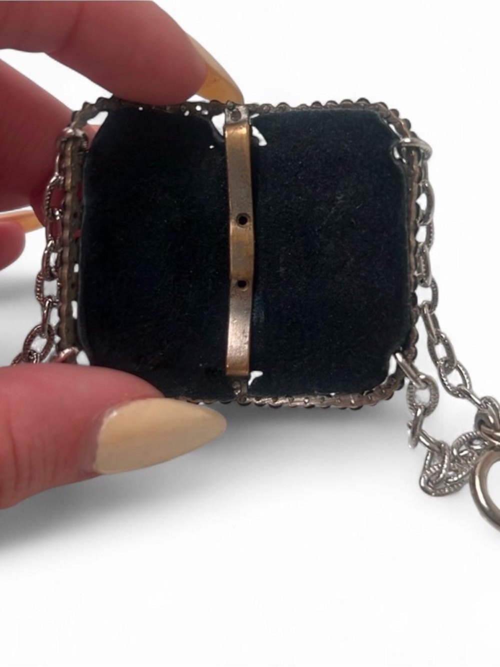Antique Victorian Cut Steel Shoe Buckle Bracelet Silver - Picture 5 of 7